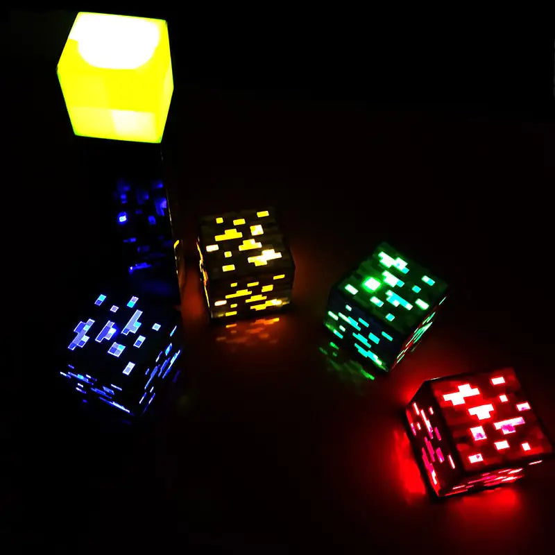 Minecraft-Inspired Torch & Cube LED Lights