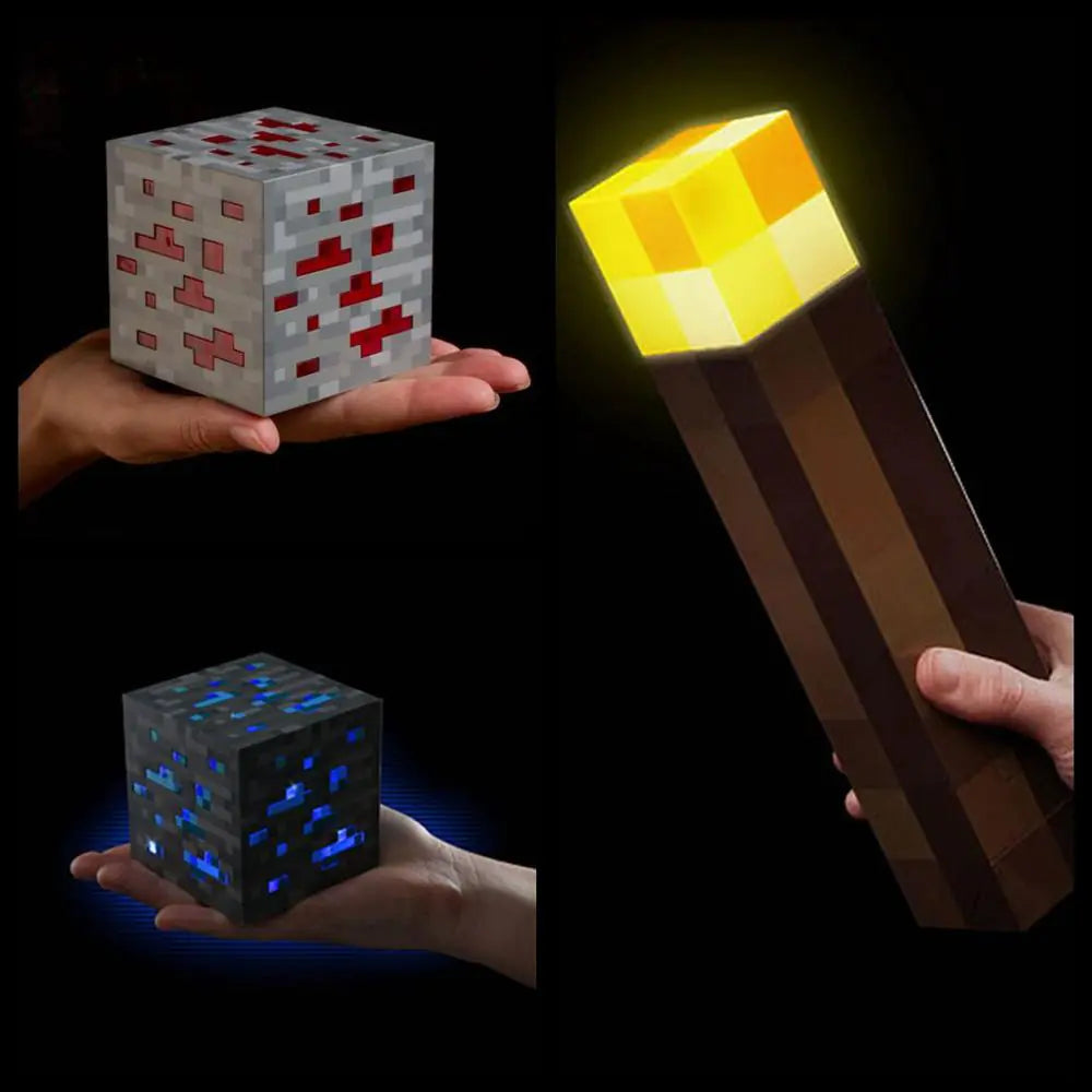 Minecraft-Inspired Torch & Cube LED Lights