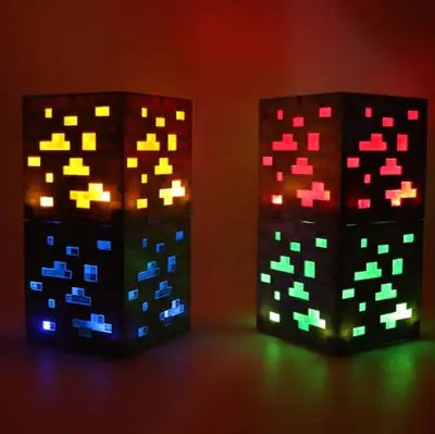 Minecraft-Inspired Torch & Cube LED Lights